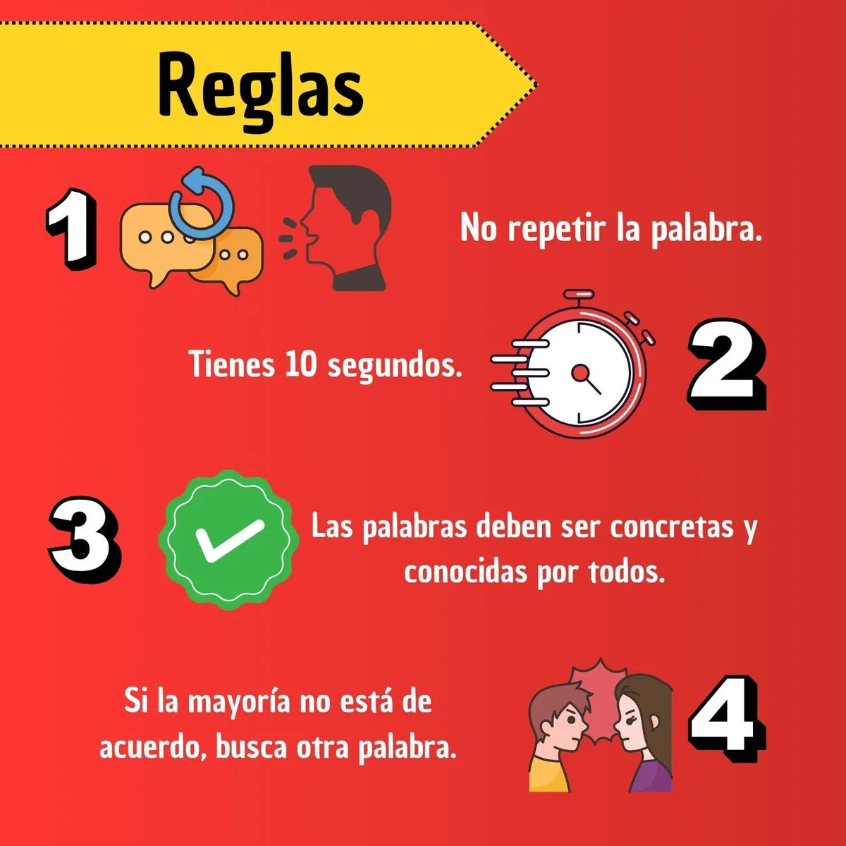 Juego De Mesa Basta Interactivo Palabras
