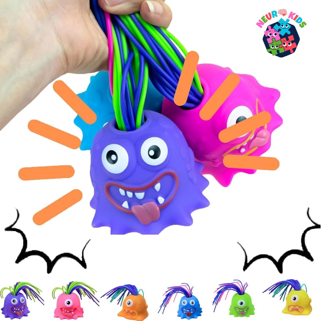 Juguete Anti Estres Mechas Locas Monster