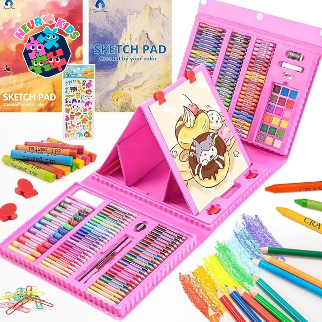Set De Arte De 208 Piezas Ninos