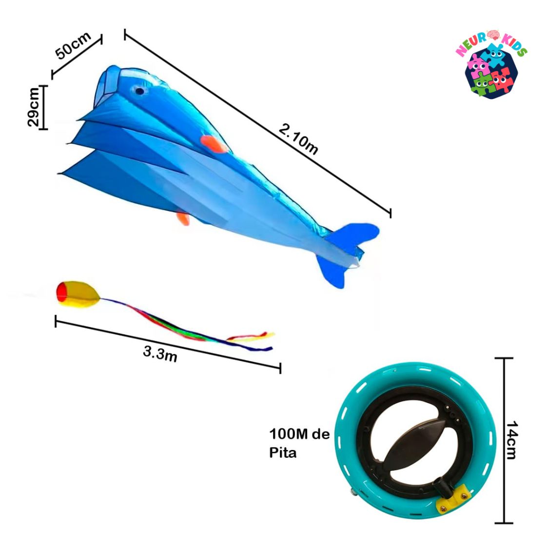 Cometa Ballena 3d Gigante