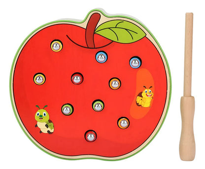 Juego De Pesca Madera Manzana Juguete