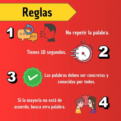 Juego De Mesa Basta Interactivo Palabras