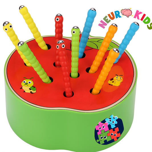 Juego De Pesca Madera Manzana Juguete