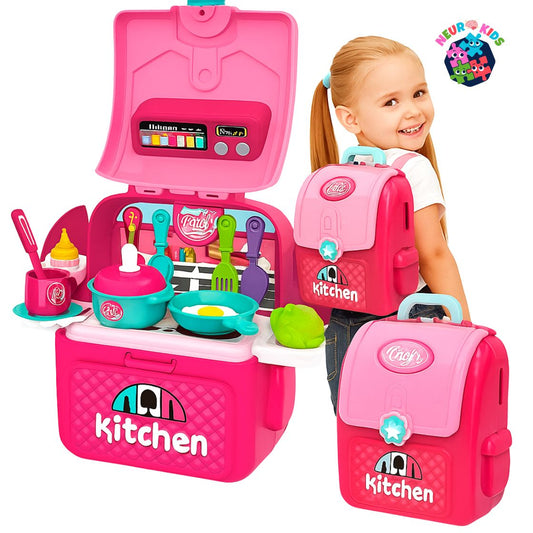 Cocina Infantil Armable Maleta Sonido