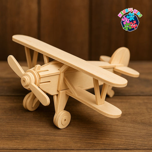 Rompecabeza Avioneta 3d En Madera